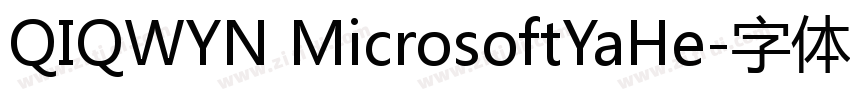 QIQWYN MicrosoftYaHe字体转换